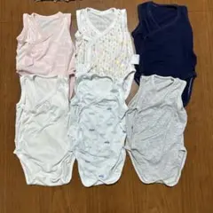 ユニクロ　前開き　ボディスーツ　60cm
