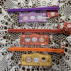 【キャンドゥ】ちいかわ ビニールペンポーチ 3種セット