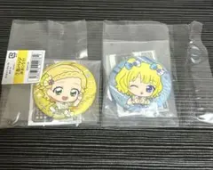 アイカツ×プリパラあそーと　缶バッジ2個セット