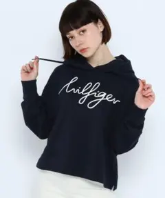 極美品 新品 TOMMY HILFIGER スクリプトロゴ パーカー トミー