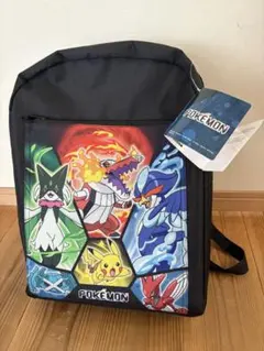 新品タグ付き　ポケモン リュック ブラック キッズ用のサムネイル