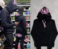 即日発送！Syna world セットアップ ブラックピンクM