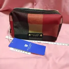 BLUE LABEL チェック柄ポーチ