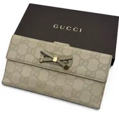 GUCCI GGキャンバス シェリーライン プリンシー Wホック 長財布 | Mercari