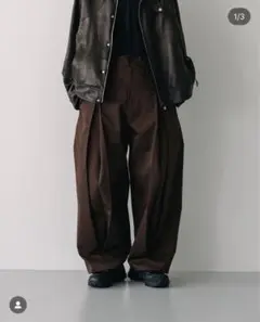 SAGE NATION セイジネーション Box Pleat トラウザーズ
