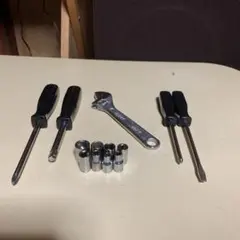 工具セット ドライバー モンキーレンチ ソケット