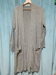 ロングカーディガン グレー