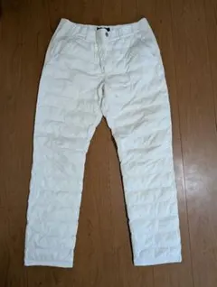 ホワイト キルティングパンツ メンズ