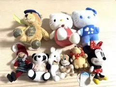 ハローキティとクマのぬいぐるみセット 当時物 サンリオ ハローキティ ぬいぐるみ クマ ベア ピンク 35