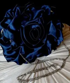 可愛いパーティーバック　フォーマルバック　 ポシェット　バック　ネイビー　美品