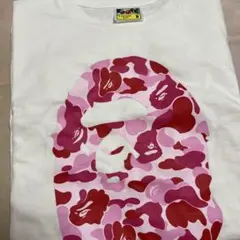 【値下げ可】A BATHING APE ピンク　Tシャツ　希少　エイプ　美品 エイプtシャツピンク