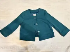 iimk ダークグリーン ノーカラージャケット