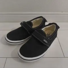 VANS Kidsベロクロスリッポン 黒 19cm