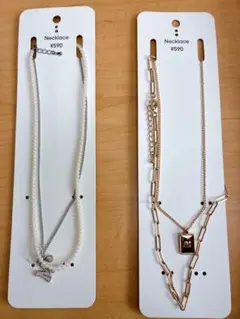 イニシャルネックレス m