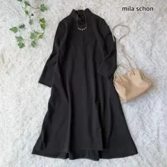 mila schon ワンピース　黒　M サイズ40 ハイネック　長袖　美品