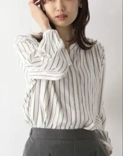 GLOBALWORK グローバルワーク さらさらリラックスプリントブラウス