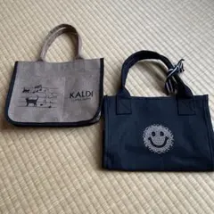 KALDI トートとニコニコトートバッグ 2点セット