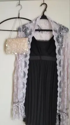 Peyton　Place フォーマルドレス＆ショール・バッグ3点セット