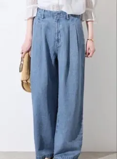 LEDENIM TUCK TROUSERデニム サイズ36のサムネイル