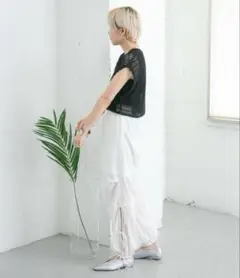 KBF サイドリボンワークパンツ