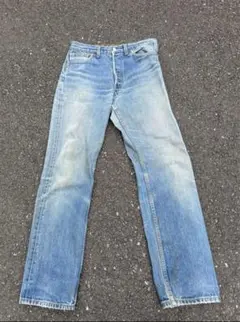 Levi's リーバイス501 ダメージ ライトブルー ストレートジーンズGパン
