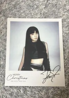 blackpink ジス　直筆サイン入り 限定フォトカード BLACKPINK - blackpink ジス サイン 直筆 フォトカード