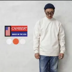 【新品】camber モックタートル　カットソー　306 白waiper