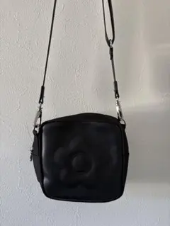 極美品◎MARY QUANT ショルダーバッグ ブラック 調節可