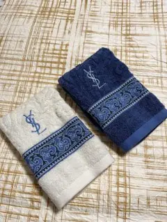 ☆未使用☆イブ・サンローラン☆ハンドタオル2枚セット