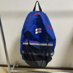 青色ナイロンボールバッグ メッシュポケット付き