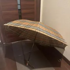 【美品 BURBERRY】 ノバチェック 折り畳み傘 60cm
