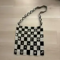 KNT365 トートバッグ　ニットバッグ　折り畳み式バッグ