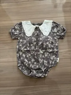 【美品】　70 テータテート　teteatete 花柄 ロンパース 半袖　女の子