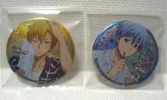 黒子のバスケ カプセル缶バッジ Relax Mode 黄瀬 黒子