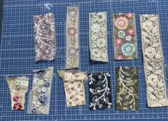 インド刺繍　ハギレ　10枚