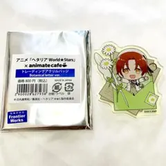 ヘタリア アニカフェ アクリルバッジ イタリア - メルカリ