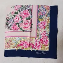 ニナリッチ　Nina Ricci スカーフ　ストール　　シルク　ヴィンテージ