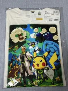 Tシャツ L ポケモン GO ウィロー博士の助手ピカチュウ 新品未開封