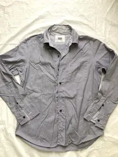 TAKEO KIKUCHI 長袖シャツ ブルーストライプ　　2 サイズS