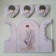 SideM でらます マンガ展 握野英雄 ハート缶バッジ - メルカリ