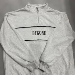 未使用　ハーフジップ スウェット グレー　L
