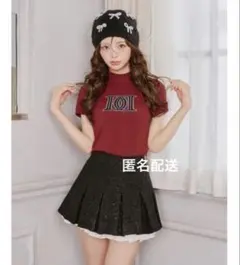 Darich DDロゴベーシックニットトップス RED