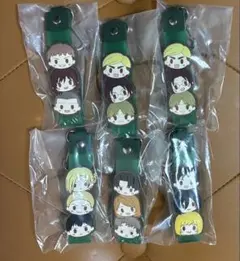 一番くじ　進撃の巨人　I賞　ぽこっとちゃーむ　6点セット
