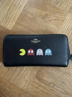 コーチ（coach）長財布:パックマンコラボ【公式】pacman COACH コーチ 財布 長財布 贈り物 パックマン ブラック