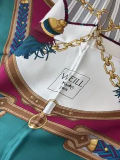 WEILL paris シルクスカーフ ヴィンテージ美品