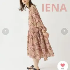 IENA ボイルフラワー ミニワンピース