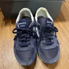 Saucony Shadow ネイビー/ホワイト スニーカー