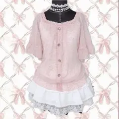 LIZLISA 姫カジ ドットチュニック ガーリー ウィッシュコア y2k 平成 LIZLISA 姫カジ ドットチュニック ガーリー ウィッシュコア y2k 平成