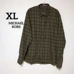 マイケルコース 美品 長袖シャツ チェック柄 大きいサイズのサムネイル