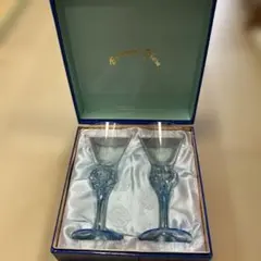 CRISTAL SEVRES OPALINE 青色グラス - メルカリ